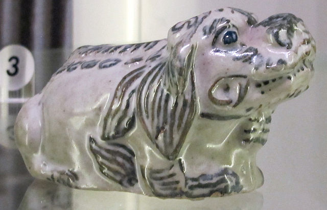 Dinastia joseon, contagocce a forma di leone buddista, posrcellana coreana del XIX secolo. (sailko/Wikipedia)