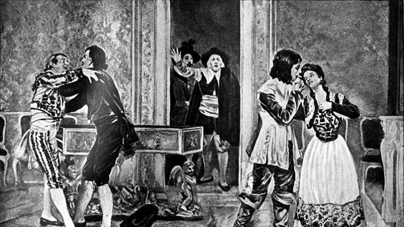 Il barbiere di Siviglia - Bartolo arriva con i soldati, Atto finale. (Wikipedia)