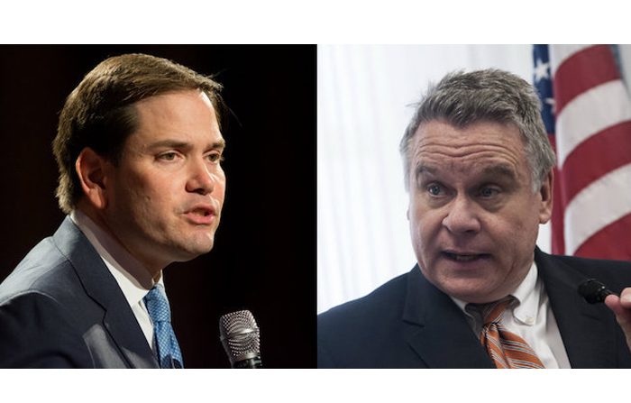 (da S a D) Il senatore statunitense Marco Rubio e il deputato Chris Smith (David Calvert/Getty Images e Kris Connor/ Getty Images)