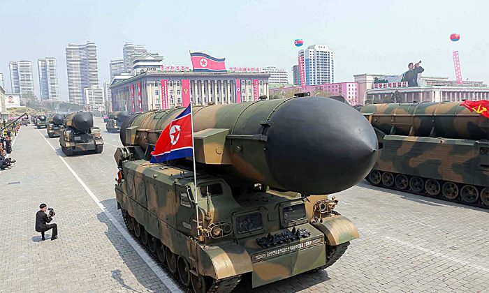 Un missile della Corea del Nord. (STR/AFP/Getty Images) 