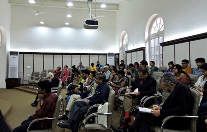 Membri del pubblico alla conferenza sulla prevenzione della violenza di massa e promozione della tolleranza all'Università della presidenza a Kolkata, India, il 28 febbraio 2017 (Minghui.org)