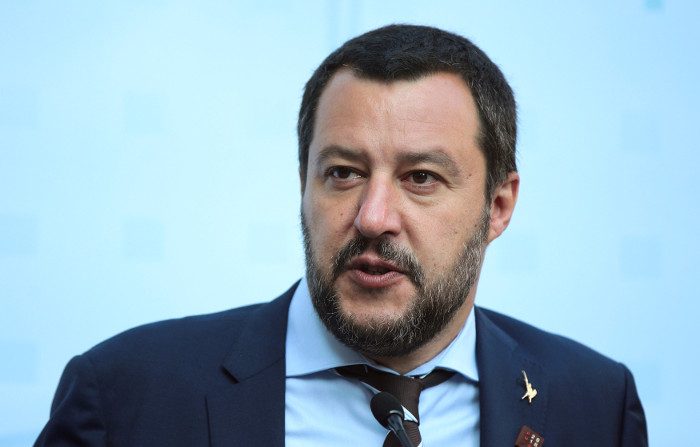 Matteo Salvini in un'immagine di repertorio (foto: Reuters/Lisi Niesner/File Photo).