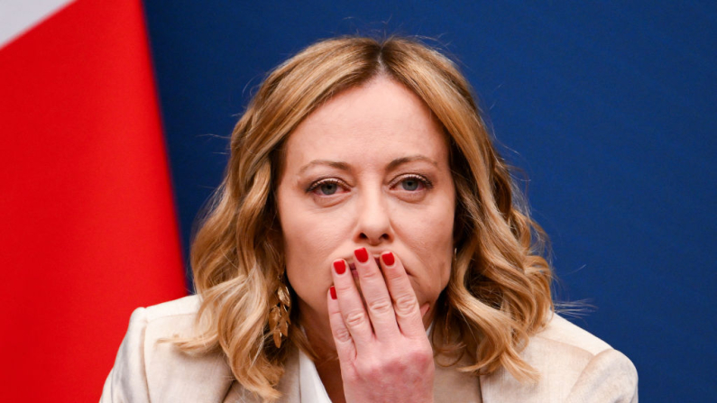 Giorgia Meloni in una foto di repertorio  (ALBERTO PIZZOLI/AFP via Getty Images).