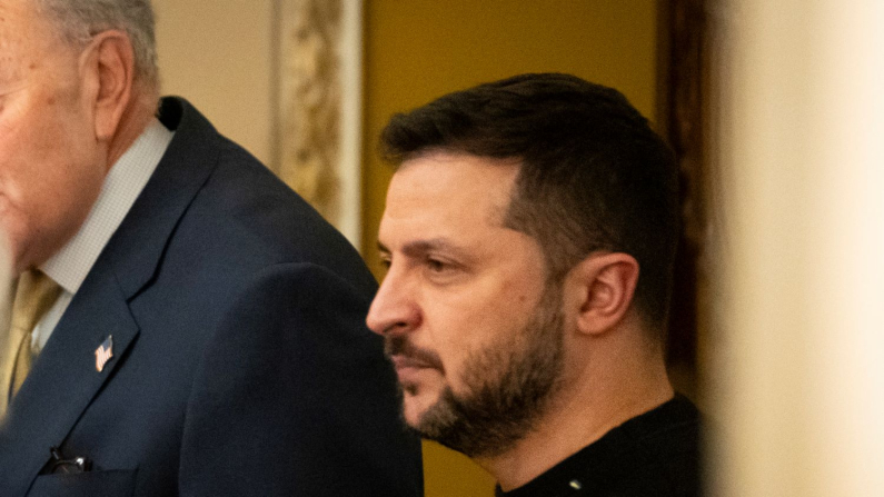 Il presidente ucraino Volodymyr Zelenskyj  (Madalina Vasiliu/The Epoch Times)







