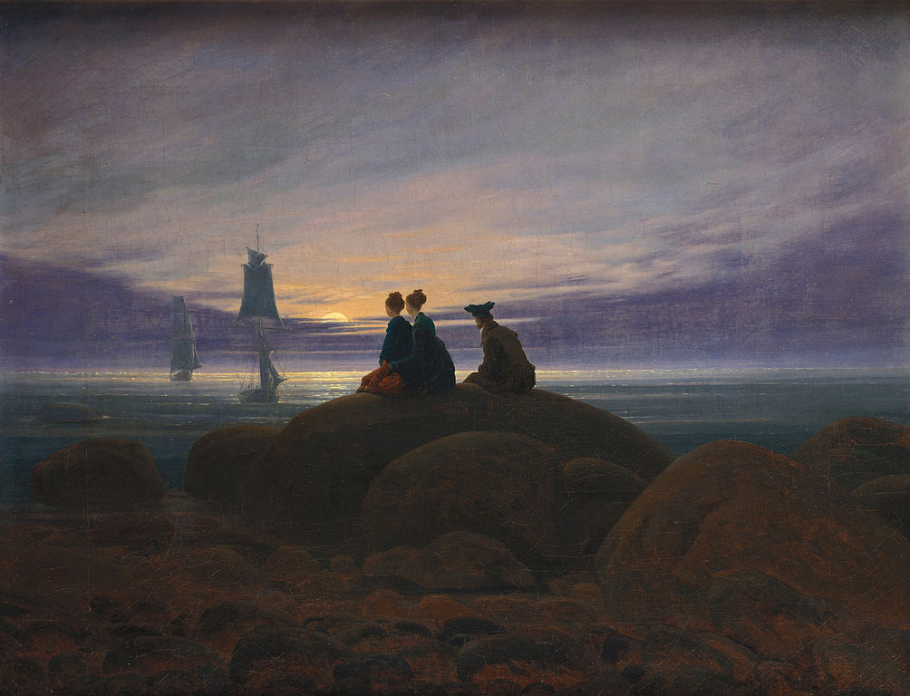 Luna crescente sul mare, Caspar David Friedrich