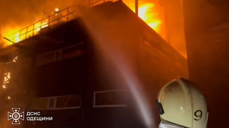 Credits: Reuters -courtesy State Emergency Service of Ukraine in the Odesa region.