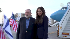 Il ministro degli Interni Usa Kristi Noem arriva in Israele