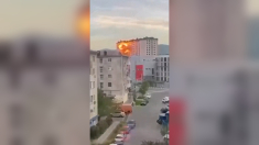 Drone ucraino colpisce un edificio residenziale a Novorossijsk