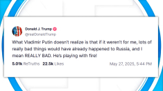 Trump: Putin sta giocando con il fuoco