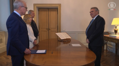 Giuramento di Luigi Sbarra a Palazzo Chigi
