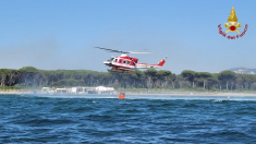 Vigili del fuoco in azione a Follonica