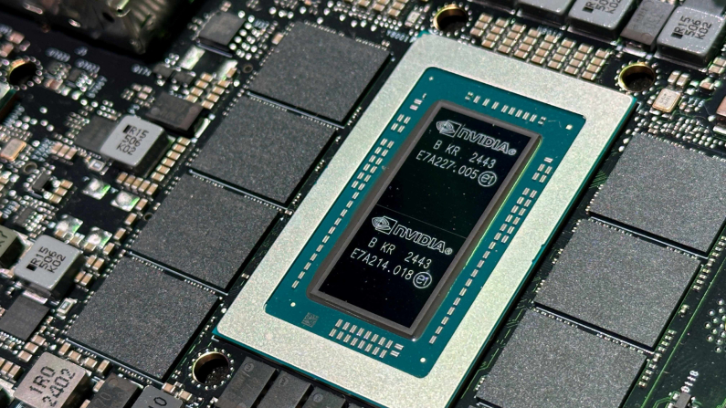 Il superchip Nvidia GB10 Grace Blackwell. Foto: REUTERS/Max A. Cherney/Foto d'archivio