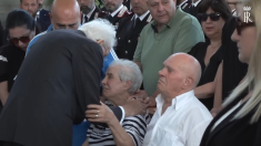 Mattarella alle esequie del brigadiere Legrottaglie