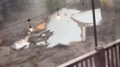 Intera casa spazzata via dalle piogge torrenziali in America