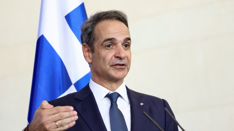 Il primo ministro greco Kyriakos Mitsotakis (foto archivio REUTERS/Lisi Niesner).