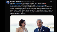 Tajani: Italia al fianco del popolo bielorusso per la democrazia