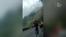 Frana nello Yunnan