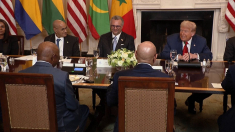 Trump al presidente della Liberia: dove ha imparato a parlare inglese così bene?