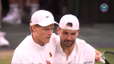 Dimitrov si ritira Sinner va ai quarti di finale