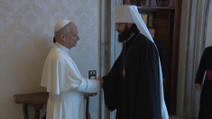 Papa Leone incontra metropolita della Chiesa ortodossa russa in Vaticano