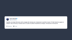 Calenda: no a sussidi per i dazi di Trump Serve una politica industriale