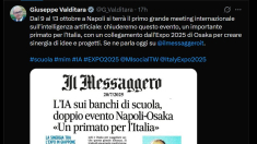 Valditara: a Napoli il primo meeting internazionale sull’Ia