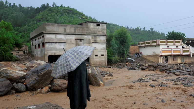 Alluvione alluvione nella provincia di Khyber Pakhtunkhwa, Pakistan,18 agosto 2025. Foto: REUTERS/Akhtar Soomro