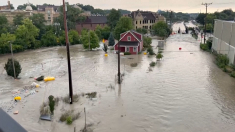 Tempeste nel Wisconsin tra ferrovie sommerse e allagamenti intensi
