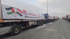 Altri camion di aiuti da Rafah verso Gaza