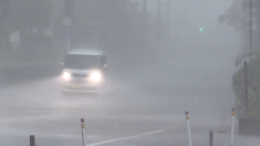 Allagamenti e frane nel sud-ovest del Giappone dopo il passaggio del tifone Lingling