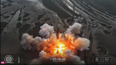 Starship SpaceX affonda nell’oceano dopo il volo di test