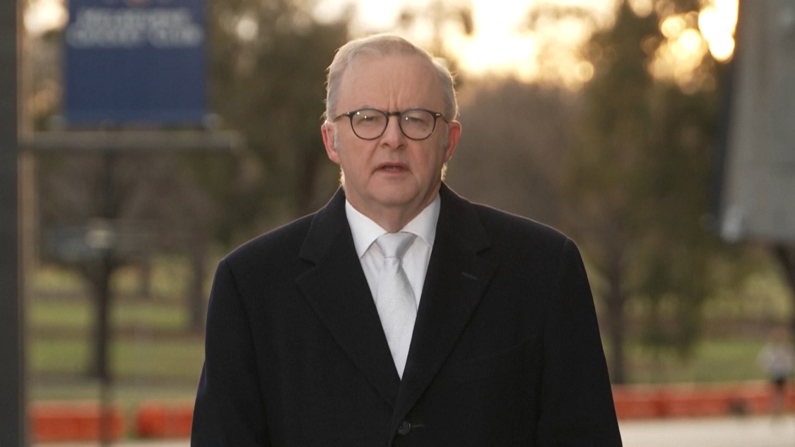 Il primo ministro australiano Anthony Albanese (Screenshot da video)