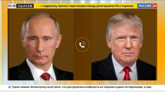Il momento in cui la Tv di Stato russa riferisce della telefonata Trump-Putin: “Molto costruttiva”