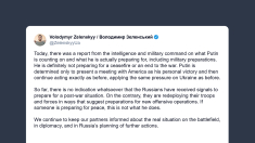 Zelensky: Putin non cerca pace e prepara nuove offensive