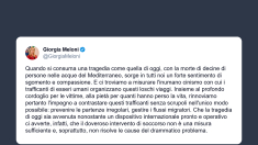 Meloni: dopo tragedia di Lampedusa unica soluzione è prevenire le partenze irregolari