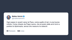 Salvini: colloquio Trump-Putin un passo verso la pace