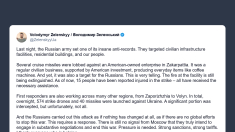 Zekensky: nessun segnale per porre fine alla guerra da parte di Mosca