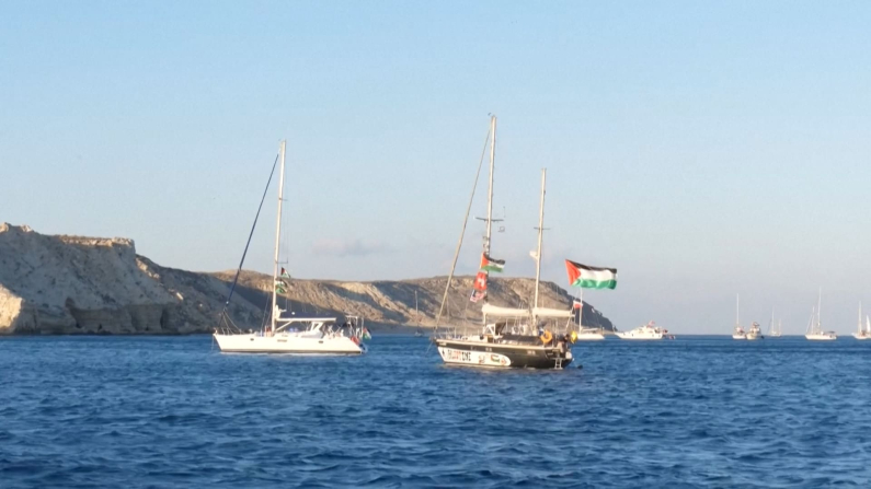 La Flotilla (screenshot da video Reuters).