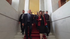 Tajani visita i bambini di Gaza ricoverati in ospedale a Roma