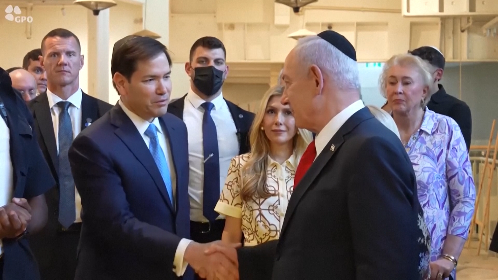 Rubio in visita al Muro Occidentale di Israele