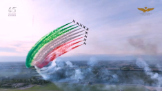 65 anni delle Frecce Tricolori Una dedica anche a Giorgio Armani