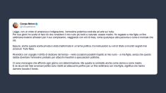 Meloni: avversari che attaccano per un week-end con mia figlia hanno toccato il fondo