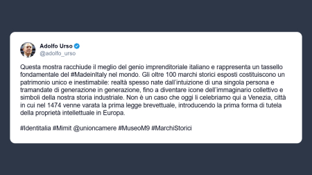 Urso: oltre 100 marchi italiani esposti a Venezia