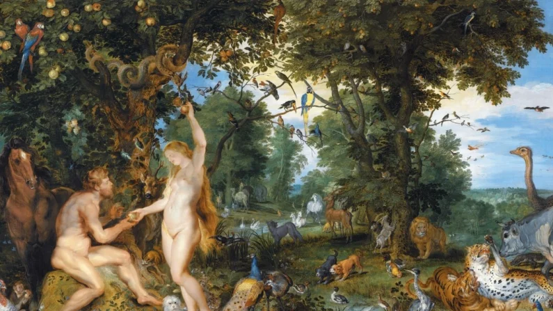 Pierre Paul Rubens e Jan Brueghel il Vecchio, “Il giardino dell'Eden e caduta dell'uomo”, 1615 ca. Pubblico dominio.