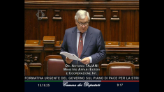 Tajani: Gaza verso una gestione internazionale Più vicino uno Stato palestinese pacifico