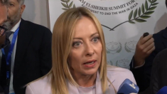 Giorgia Meloni risponde alla stampa a Sharm El-Sheikh