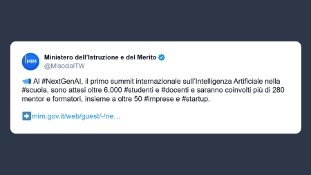 NextGenAI: primo summit internazionale sull’IA nella scuola