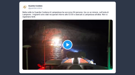 Guardia Costiera: nella notte soccorse 64 persone