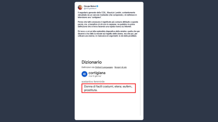 Giorgia Meloni: Landini non ha argomenti e mi dà della prostituta