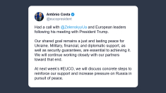 Costa: obiettivo comune pace giusta e duratura per l’Ucraina